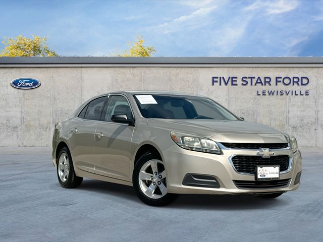 Champagne Silver Metallic 2015 Chevrolet Malibu LS FWD Sedan Front-Wheel Drive 6-Speed Automatic Overdrive