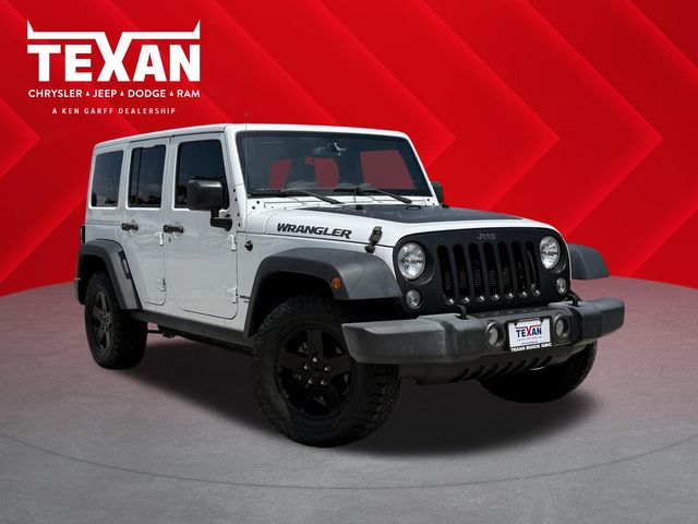 2017 Jeep Wrangler Unlimited Sport White at Don McGill Toyota