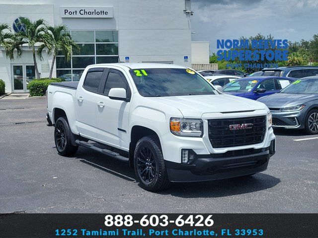 Summit White 2021 GMC Canyon Pickup Truck Four-Wheel Drive 8-Speed Automatic