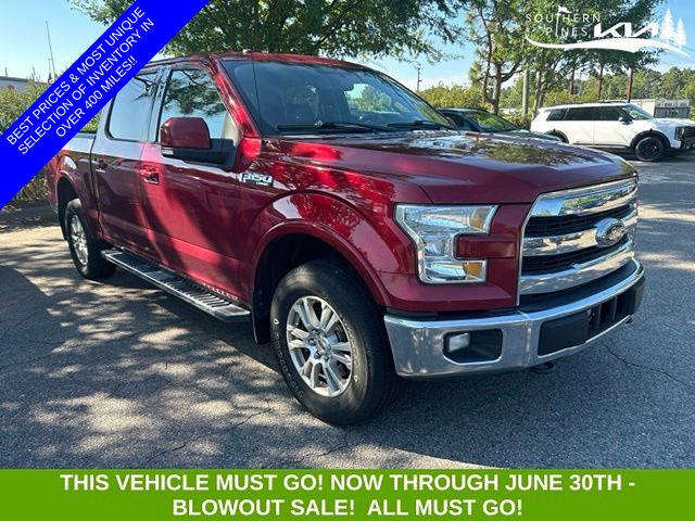 Red 2016 Ford F-150 Pickup Truck Four-Wheel Drive 6-Speed Automatic