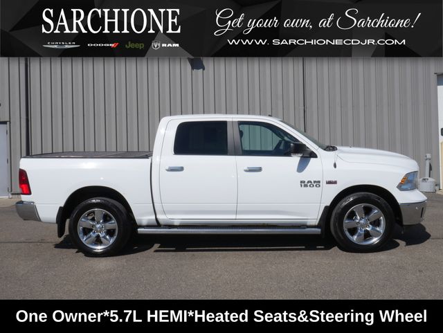 Bright White Clearcoat 2016 RAM 1500 Big Horn Crew Cab 4WD Pickup Truck Four-Wheel Drive 8-Speed Automatic