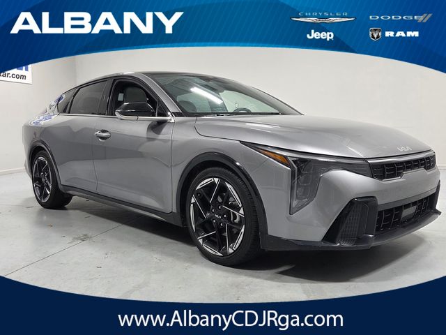 Steel Gray 2025 Kia K4 GT-Line FWD Sedan Front-Wheel Drive Continuously Variable Transmission