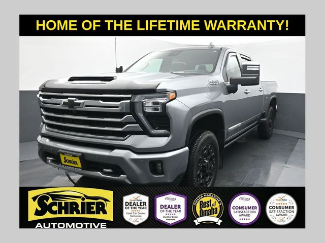 Sterling Gray Metallic 2024 Chevrolet Silverado 3500HD High Country Crew Cab 4WD Pickup Truck Four-Wheel Drive Automatic