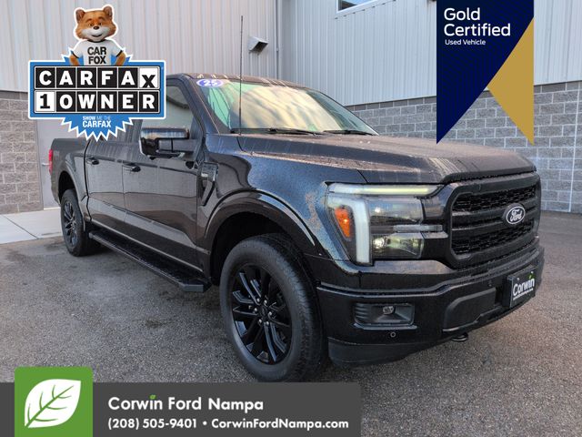 Black 2025 Ford F-150 Pickup Truck Four-Wheel Drive Automatic