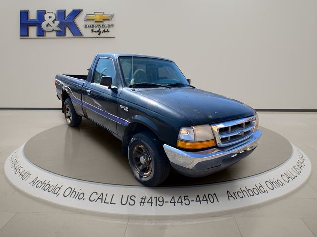 Black 1999 Ford Ranger Pickup Truck 4-Speed Automatic Overdrive