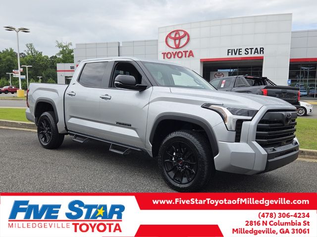 Celestial Silver Metallic 2024 Toyota Tundra SR5 CrewMax Cab 4WD Pickup Truck Four-Wheel Drive Automatic