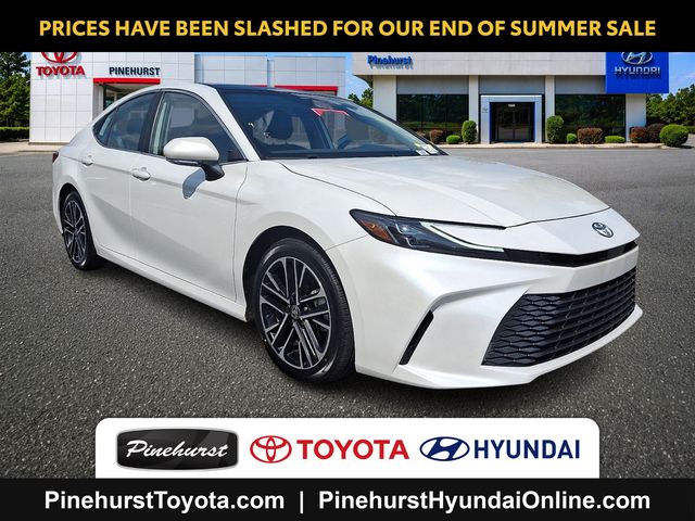 White 2025 Toyota Camry Sedan Front-Wheel Drive Continuously Variable Transmission