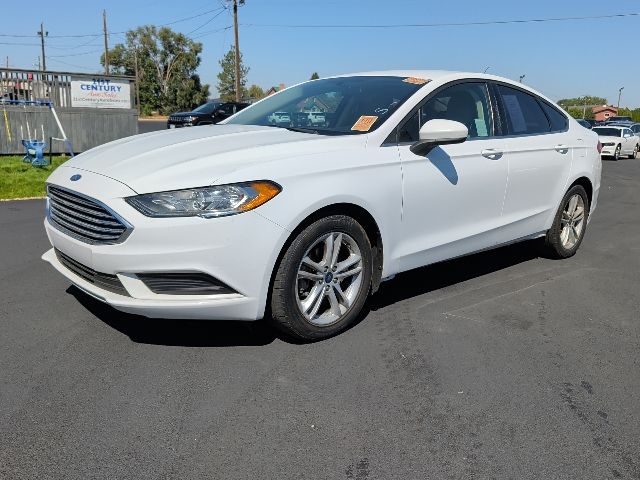 Oxford White 2018 Ford Fusion Sedan Front-Wheel Drive 6-Speed Automatic
