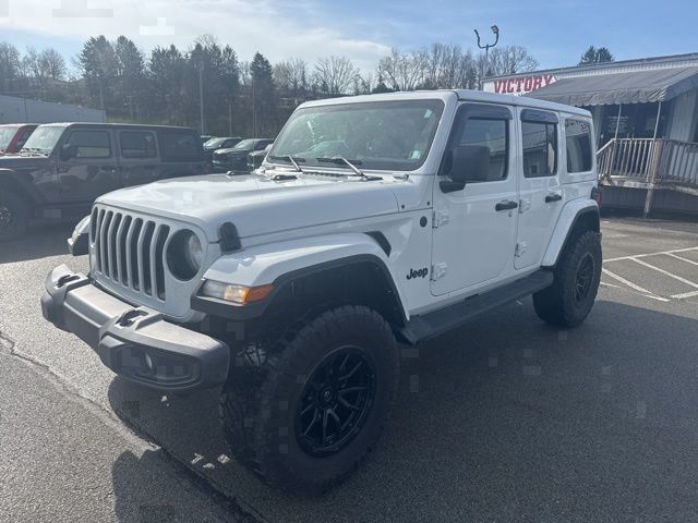 Bright White Clearcoat 2021 Jeep Wrangler Unlimited Sahara Altitude 4WD SUV / Crossover Four-Wheel Drive 8-Speed Automatic