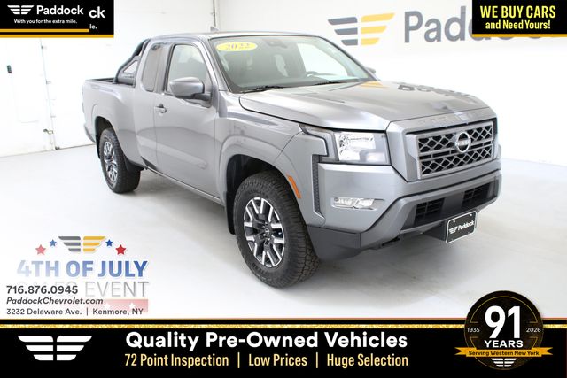 Gray (Gun Metallic) 2022 Nissan Frontier Pickup Truck Four-Wheel Drive 9-Speed Automatic