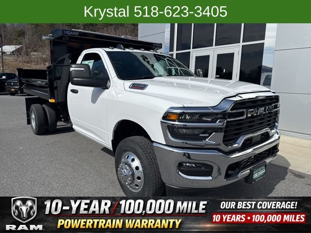 Bright White Clearcoat 2026 RAM 3500 Chassis Tradesman Regular Cab LB DRW 4WD Pickup Truck Four-Wheel Drive 8-Speed Automatic
