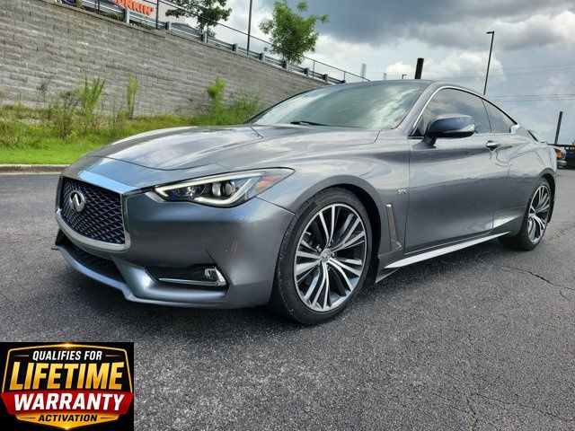 Gray (Graphite Shadow) 2018 INFINITI Q60 Coupe Rear-Wheel Drive 7-Speed Automatic