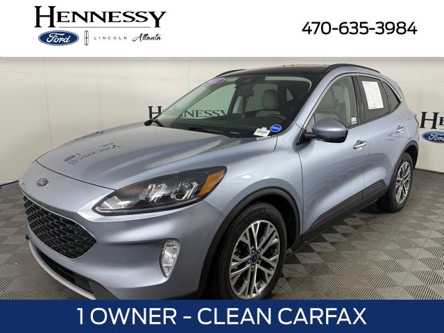 Iced Blue Silver Metallic 2022 Ford Escape SEL FWD SUV / Crossover Front-Wheel Drive 8-Speed Automatic