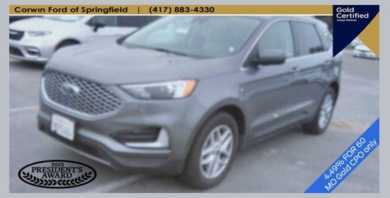 Carbonized Gray Metallic 2024 Ford Edge SEL AWD SUV / Crossover All-Wheel Drive 8-Speed Automatic