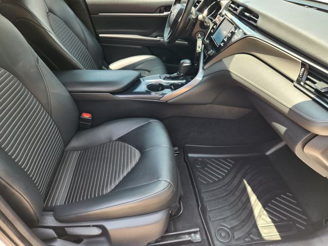 2019 Toyota Camry SE White at Cook Ford