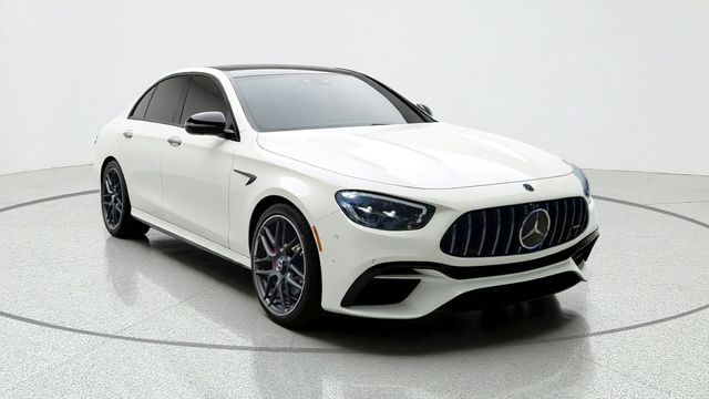 White 2021 Mercedes-Benz E-Class Sedan All-Wheel Drive 9-Speed Automatic