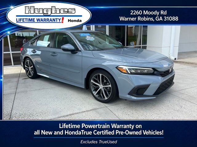 Sonic Gray Pearl 2024 Honda Civic Sedan Front-Wheel Drive Continuously Variable Transmission
