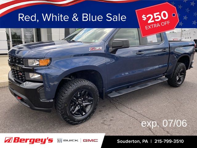Northsky Blue Metallic 2022 Chevrolet Silverado 1500 Pickup Truck Four-Wheel Drive 8-Speed Automatic