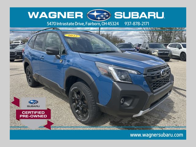 Geyser Blue 2022 Subaru Forester Wilderness Crossover AWD SUV / Crossover All-Wheel Drive Continuously Variable Transmission