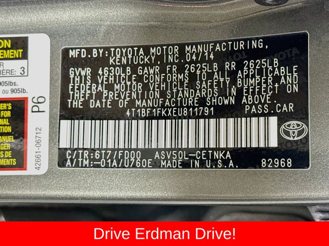 Used 2014 Toyota Camry Sedan