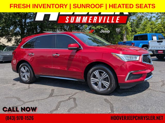 Performance Red Pearl 2019 Acura MDX SH-AWD SUV / Crossover All-Wheel Drive 9-Speed Automatic