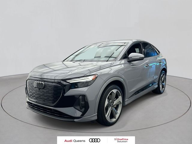 Pebble Gray 2025 Audi Q4 e-tron Sportback Sedan All-Wheel Drive Automatic