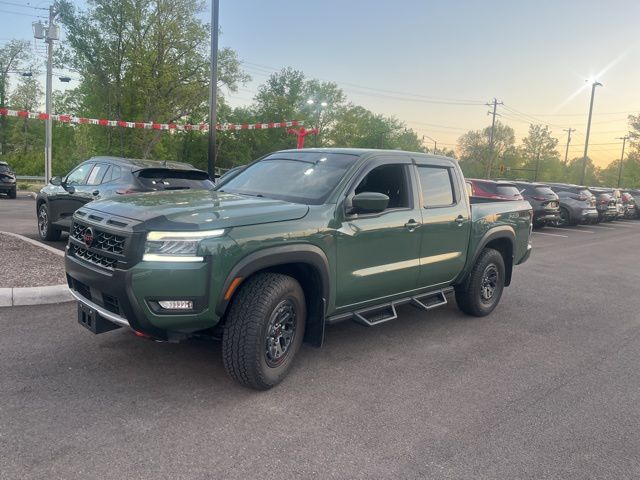 Green 2025 Nissan Frontier PRO-4X Crew Cab 4WD Pickup Truck Four-Wheel Drive Automatic