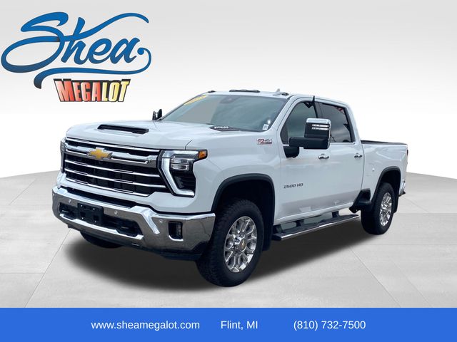 Summit White 2025 Chevrolet Silverado 2500HD LTZ Crew Cab 4WD Pickup Truck Four-Wheel Drive Automatic