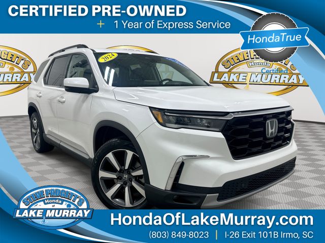 Platinum White 2024 Honda Pilot SUV / Crossover All-Wheel Drive Automatic