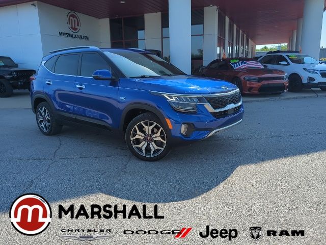 Neptune Blue 2021 Kia Seltos SUV / Crossover All-Wheel Drive 7-Speed Automatic
