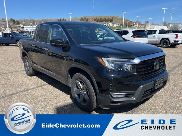 Crystal Black Pearl 2023 Honda Ridgeline RTL-E AWD Pickup Truck All-Wheel Drive 9-Speed Automatic