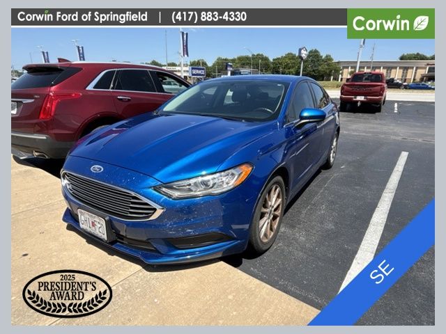 Lightning Blue 2017 Ford Fusion Sedan Front-Wheel Drive 6-Speed Automatic