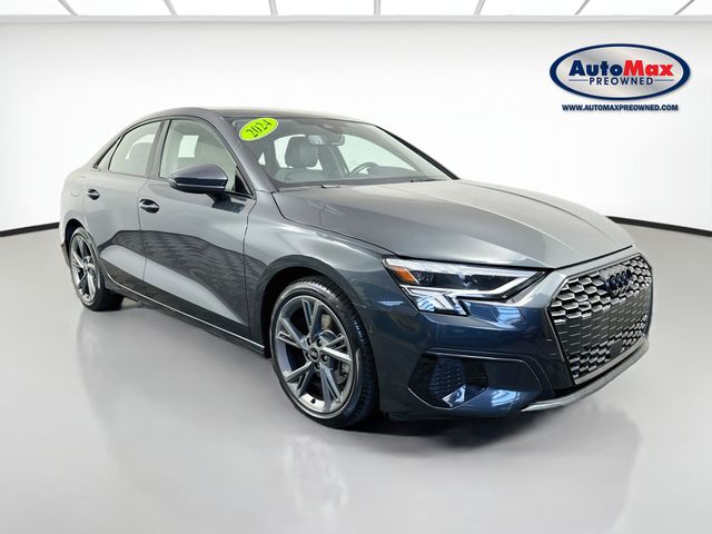 Gray Metallic 2024 Audi A3 Sedan All-Wheel Drive 7-Speed Automatic