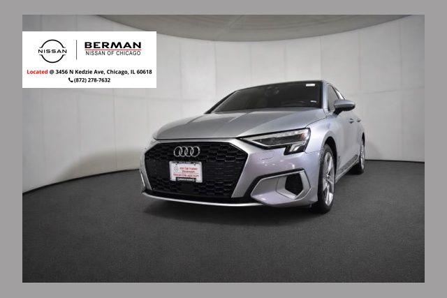 Silver 2023 Audi A3 40 TFSI Premium FWD Sedan Front-Wheel Drive 7-Speed Automatic