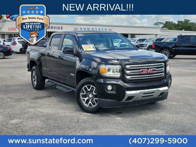 Onyx Black 2016 GMC Canyon SLE Crew Cab Pickup Truck 4X2 6-Speed Automatic