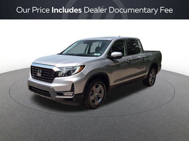 Silver 2023 Honda Ridgeline Pickup Truck All-Wheel Drive 9-Speed Automatic