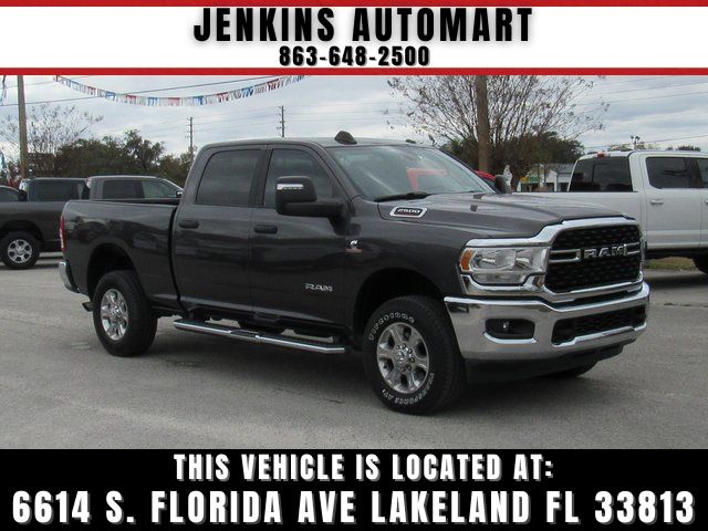 Gray (Granite Crystal Metallic Clearcoat) 2023 RAM 2500 Big Horn Crew Cab 4WD Pickup Truck Four-Wheel Drive 6-Speed Automatic