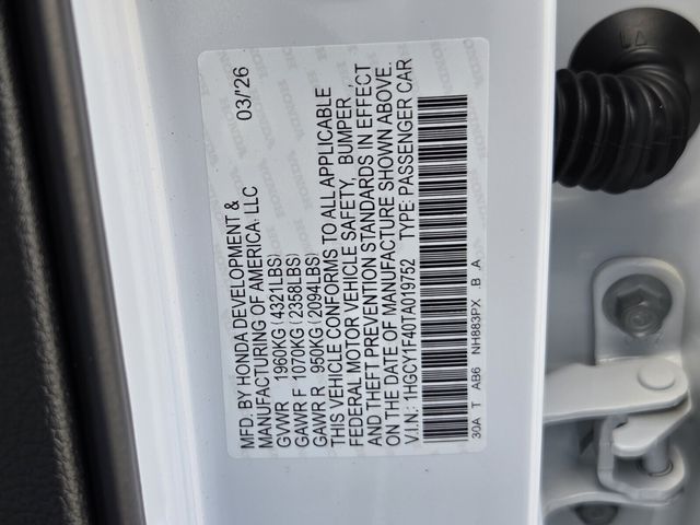 New 2026 White Honda SE image 15