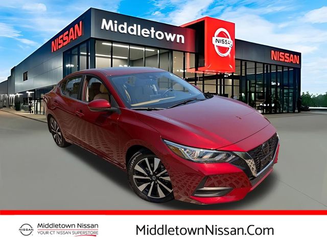 Red (Scarlet Ember Tintcoat) 2023 Nissan Sentra Sedan Front-Wheel Drive Continuously Variable Transmission