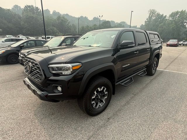 Midnight Black Metallic 2021 Toyota Tacoma Pickup Truck Four-Wheel Drive 6-Speed Manual