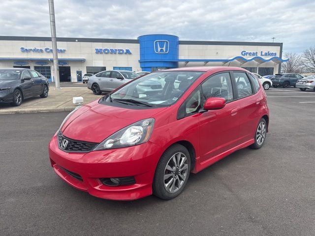 Red 2013 Honda Fit Sport Hatchback Front-Wheel Drive 5-Speed Manual