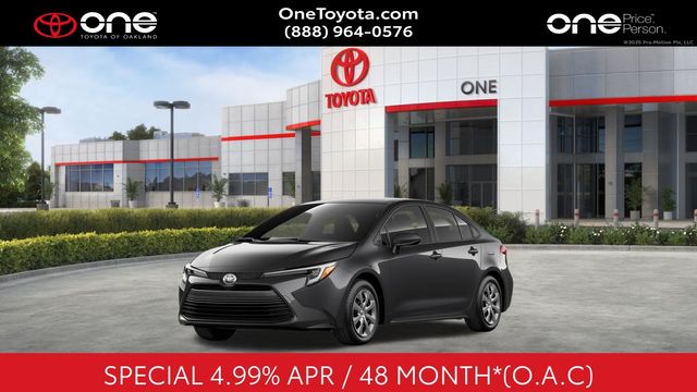Underground 2026 Toyota Corolla Hybrid Sedan Front-Wheel Drive Continuously Variable Transmission