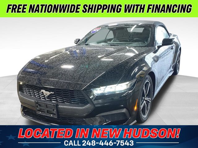 Shadow Black 2024 Ford Mustang EcoBoost Premium Convertible RWD Convertible Rear-Wheel Drive Automatic