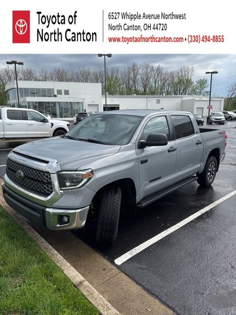 Gray 2020 Toyota Tundra SR5 CrewMax 4WD Pickup Truck Four-Wheel Drive 6-Speed Automatic