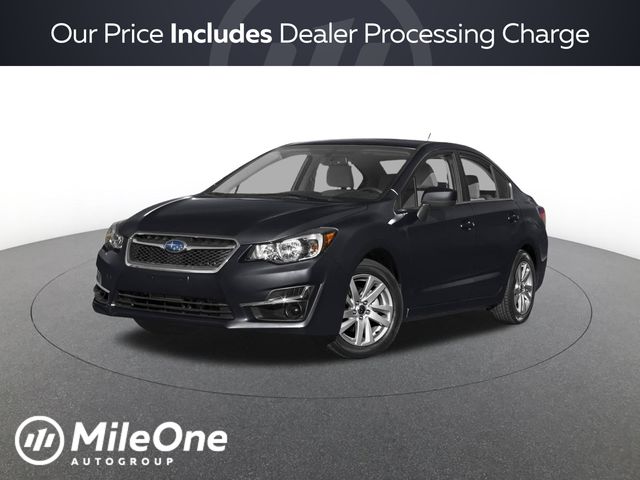 Dark Gray Metallic 2015 Subaru Impreza Sedan All-Wheel Drive Continuously Variable Transmission