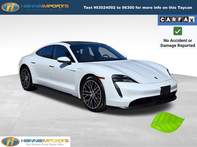 White 2023 Porsche Taycan Sedan RWD Sedan Rear-Wheel Drive 2-Speed Automatic