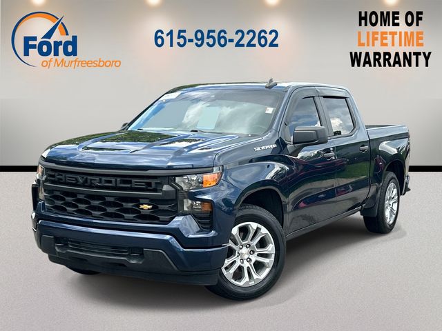 Blue Metallic 2022 Chevrolet Silverado 1500 Pickup Truck 4X2 8-Speed Automatic
