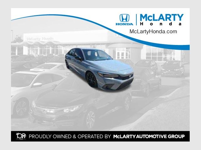 Sonic Gray Pearl 2024 Honda Civic Sedan Front-Wheel Drive Continuously Variable Transmission