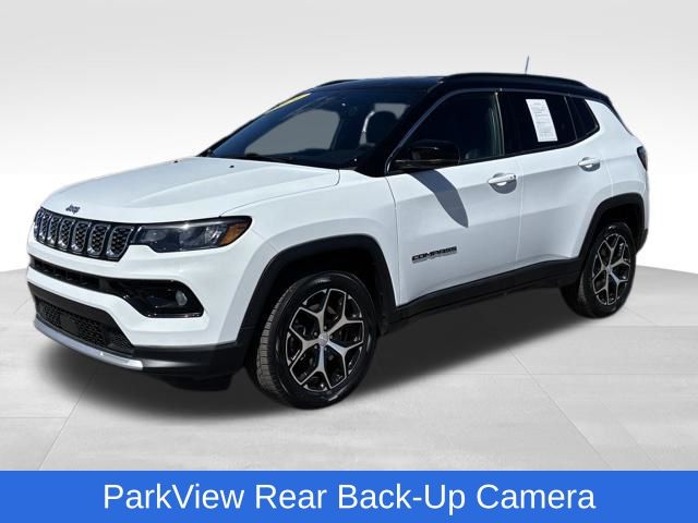 Bright White Clearcoat 2024 Jeep Compass Limited 4WD SUV / Crossover Four-Wheel Drive 8-Speed Automatic