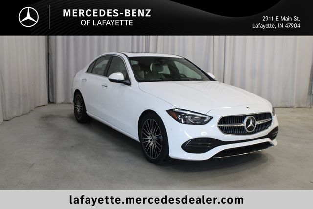 Polar White 2024 Mercedes-Benz C-Class Sedan All-Wheel Drive 9-Speed Automatic